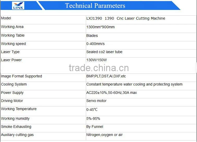 Economic 1390 Mini Cnc Laser Metal Cutting Machine