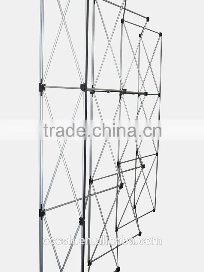 Fleece Fabric Pop Up Display Racks Advertising Banner Racks