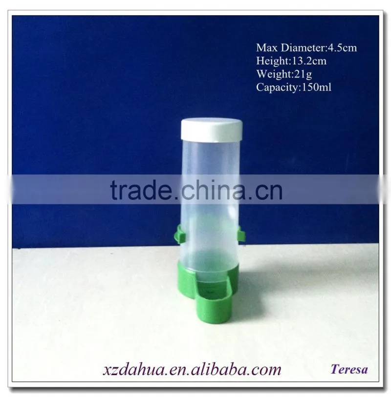 wholesale 150ml plastic pet bottle for bird feeding