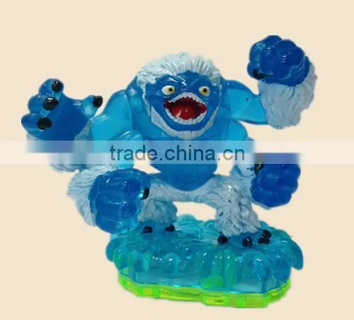 plastic bule monster figurine cartoon animal toy