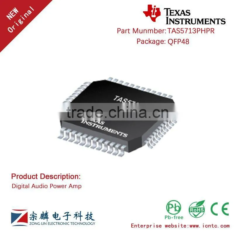 Genuine Original TAS5713PHPR QFP48 TAS5713 Digital Audio Amplifier