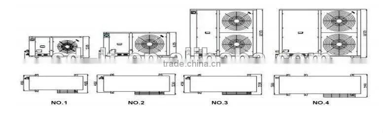 Most Popular High Efficiency Top Quality JZW Series Box Type Air Cooled Condensing Unit for Cold Storage Room