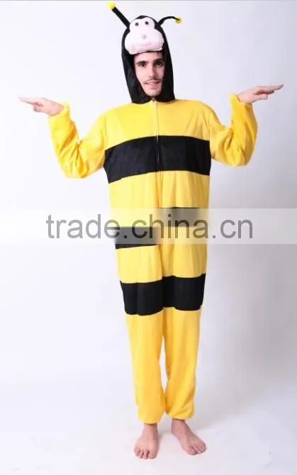 Animal character costume for adult bee mascot costume Halloween fancy dress bee costume