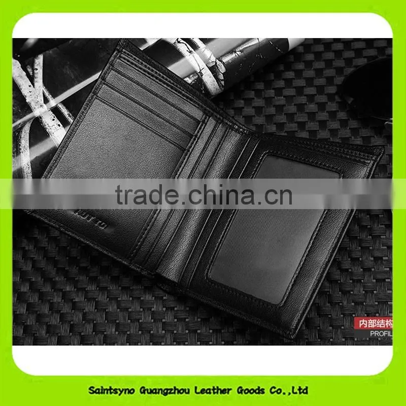 16389 wholesale classical top grain leather wallets for men personalized