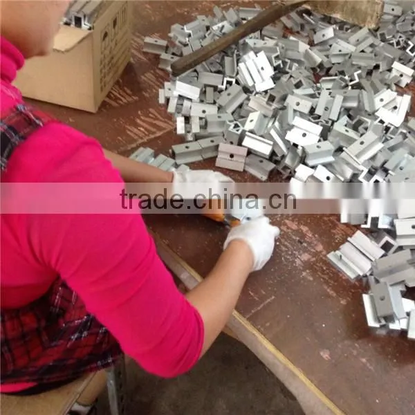 customize cheap metal clamp for solar mounting brackets fixed solar mid clamp