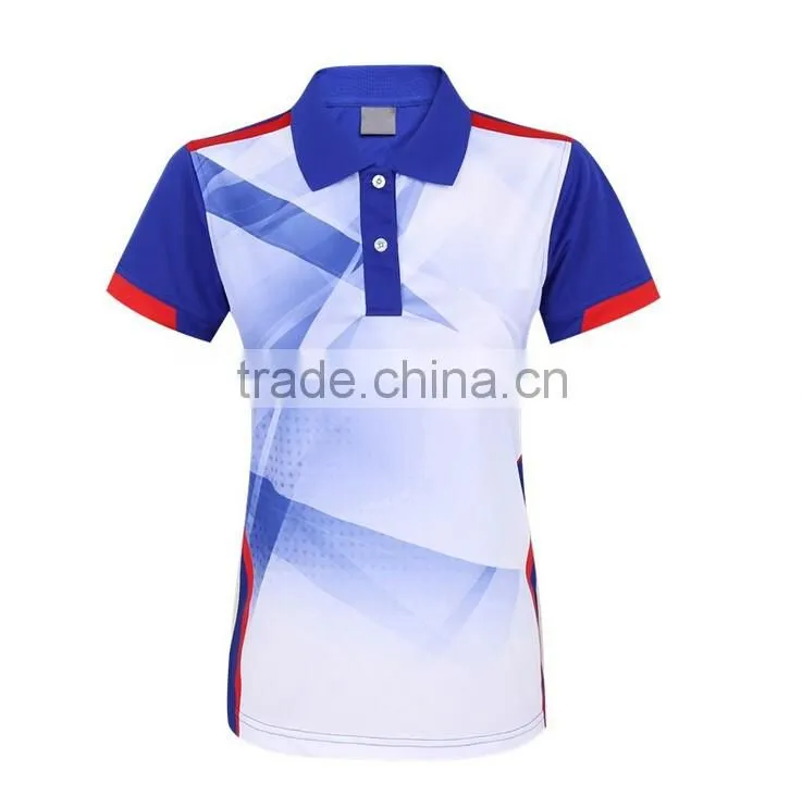 Custom wholesale newest design sport polo shirt for cricket