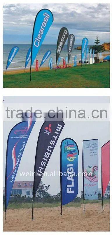 High Quality Flying Banner Custom Teardrop Flag Pole