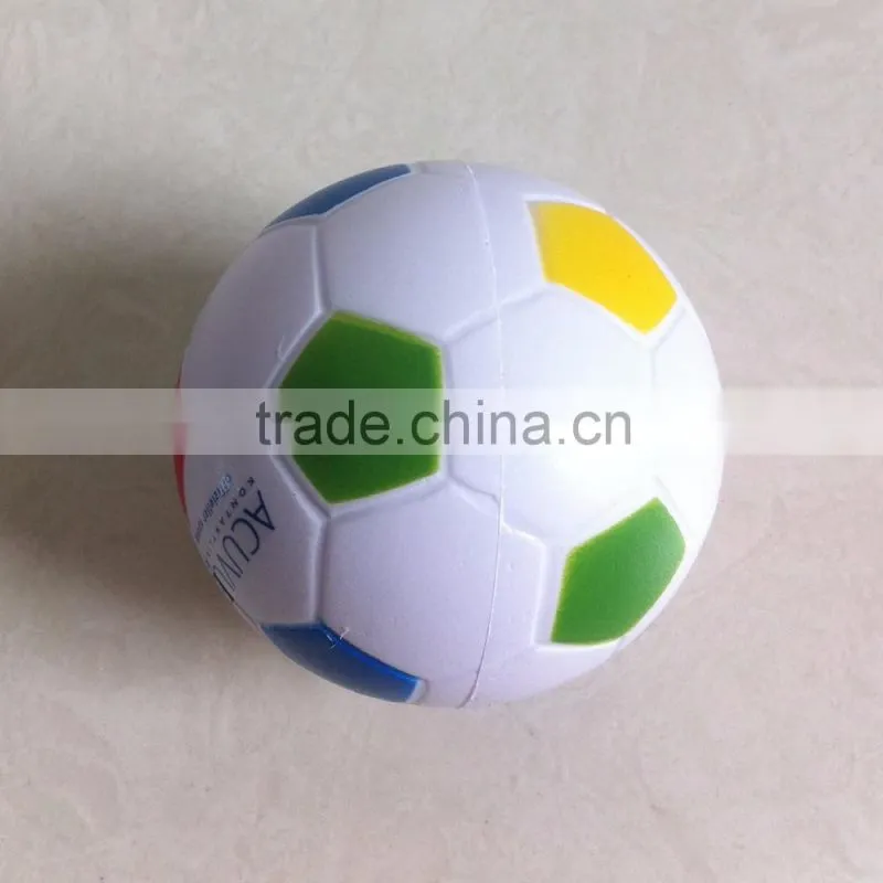 6.3cm colorful pu stress football