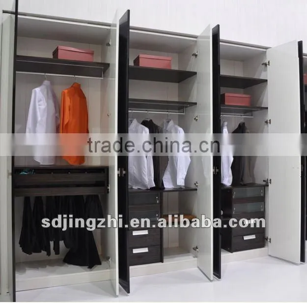 Modern black& white acrylic wardrobe