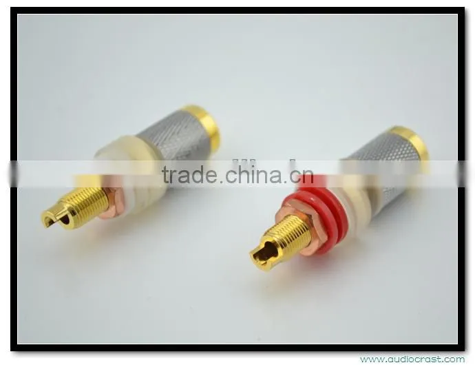 Audiocrast AB-303(G) High End Gold Plated Binding Post speaker connector Power Amplifier Connector