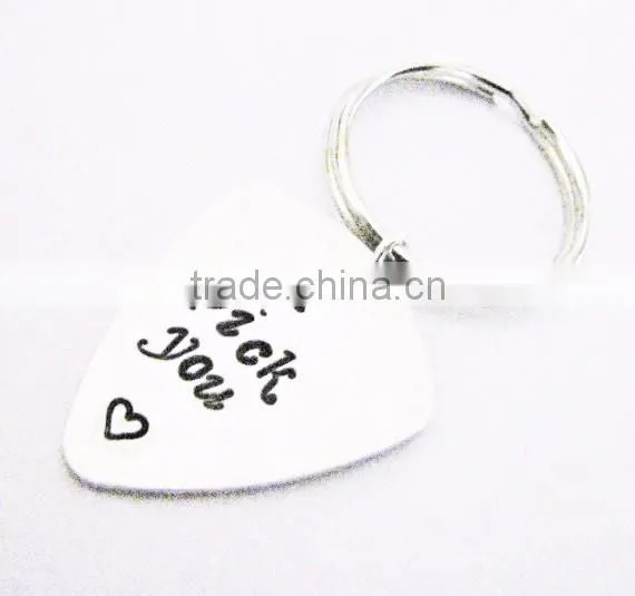 Customized gift I pick you Personalized guitar keychain for men