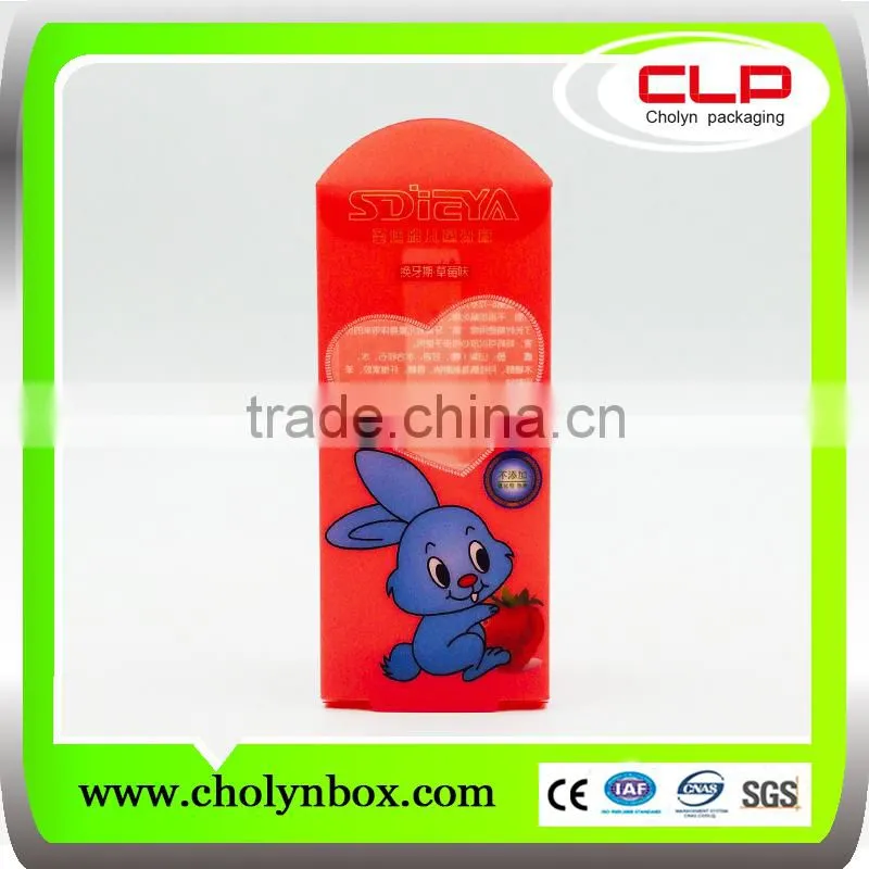2016 New products custom pp perfume plastic packaging box