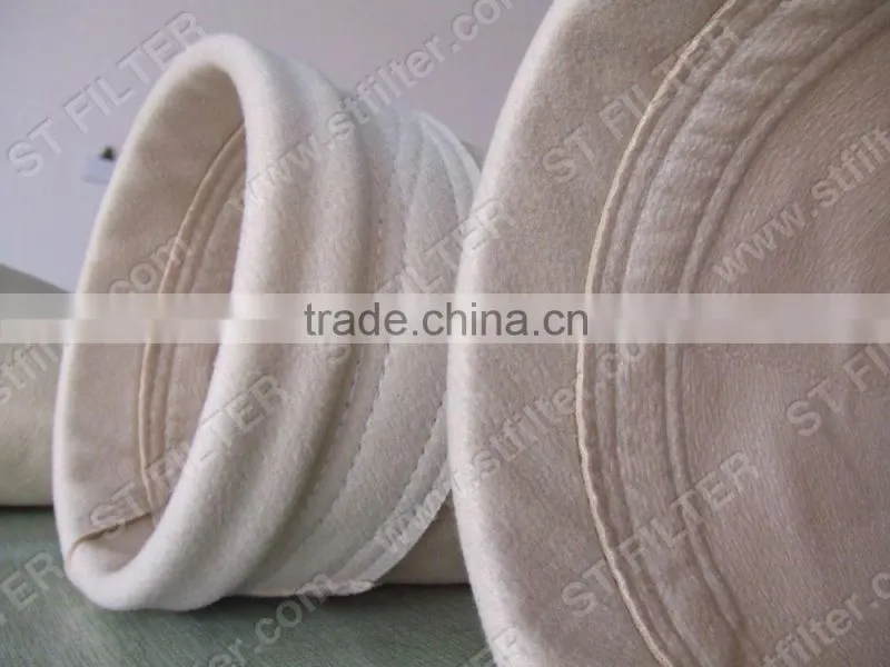 PPS dust bag,water oil repellent filter bag,Dia160*6100mm