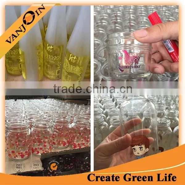 Home Decoration Custom Painting Mason Jar Glass Vase Wholesale