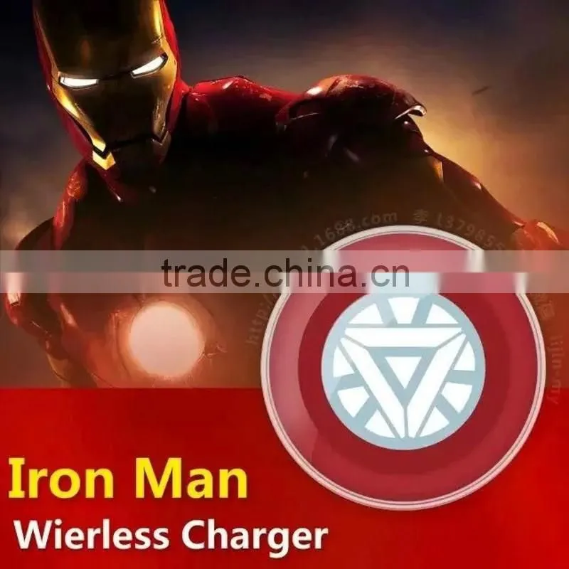 2015 new products hot selling Avengers edition Universal wireless charging pad for Samsung galaxy S6 S6 edge iphone 6 6+