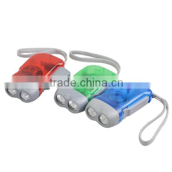 Cheap Hand Rechargeable 2 LED OEM Flashlight