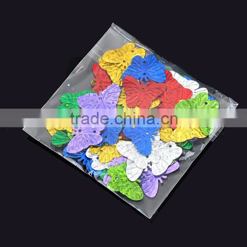 Laser multi-color Christmas tree sequins
