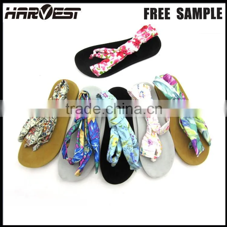 White fashion rubber sole slipper , plain wedge nice flip flop