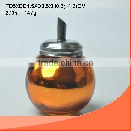 185ml glass jar with clip,silicone pad and lid