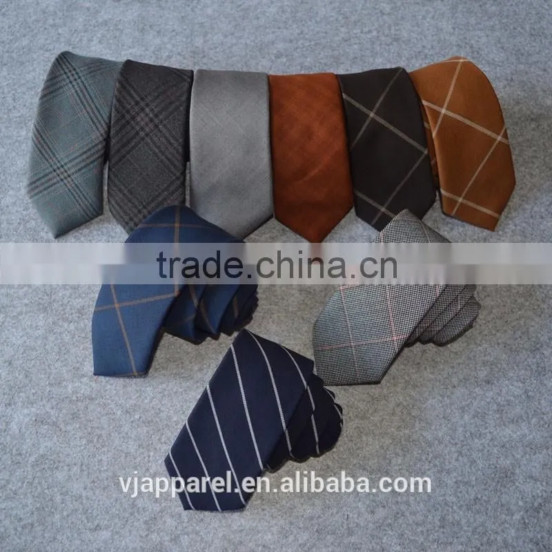 Handmade Business Checked Striped Printed Cotton Necktie