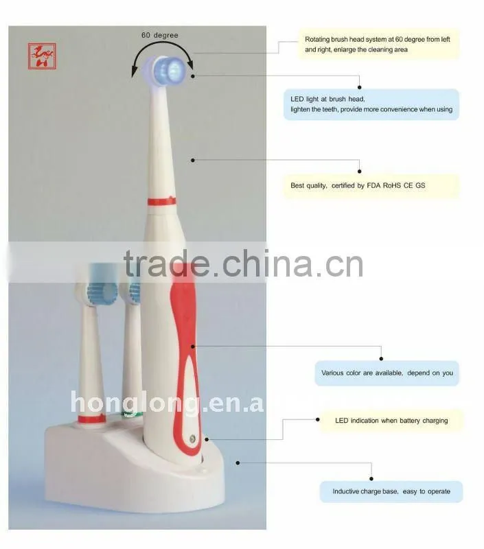 @LED light Rechargeable Toothbrush (HL-228A)