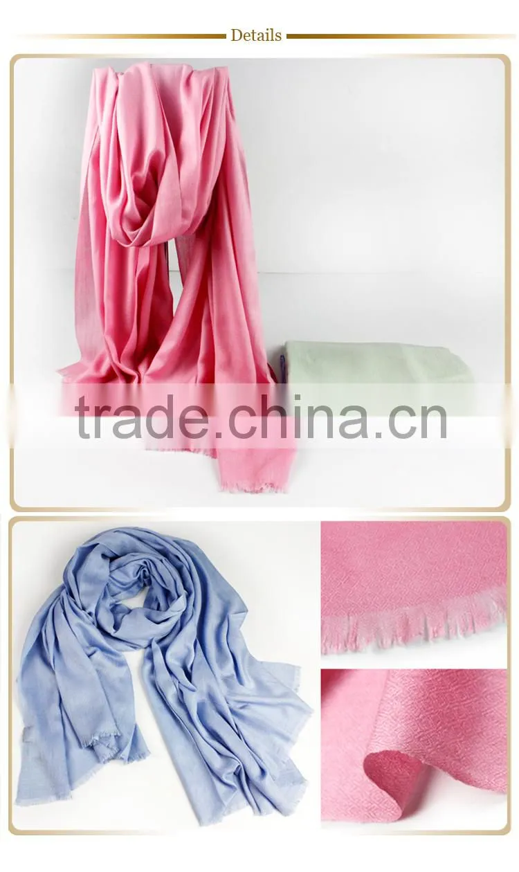 2016 New design 34%Silk 43%Wool 23%cashmere Jacquard scarf Pashmina shawl