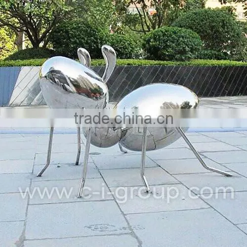 stainless steel sculpture/ polished sculpture/metal sculpture/art sculpture
