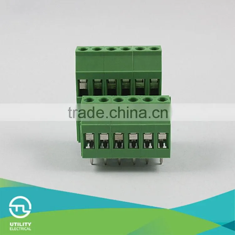 Barrier strips terminal block MU2.5H2L5.0(5.08) 5.0mm pitch UL,CE,Rohs