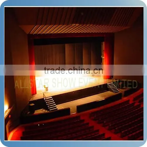 Black and red theater curtain,stage curtain