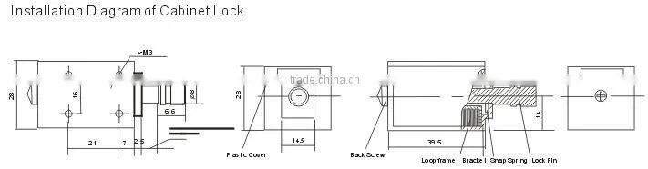 CB-92 electric cabinets magnetic lock