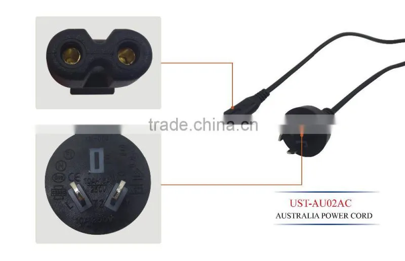 Australia power cord AC for laptop Australia power plug and cable