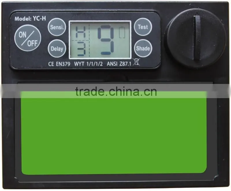 Auto-darkening welding lens