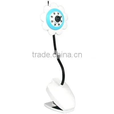 Blue Voice Control Baby Care Kit 2.4Ghz 4CH Wireless Camera Video Baby Monitor
