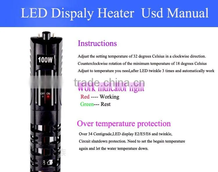 MAXWARE sale LED display Aquarium heater fish tank heater