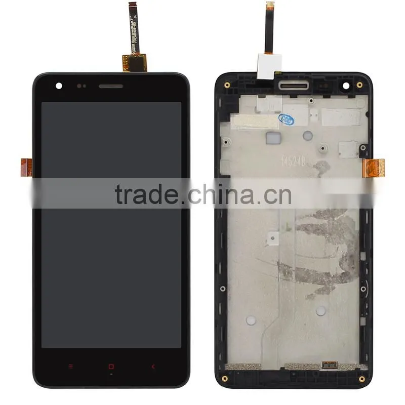 Original Genuine LCD Screen With Digitizer and Frame Assembly For Xiaomi Redmi Mi2