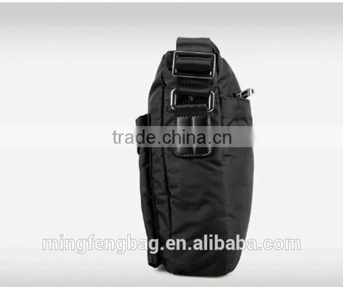 Costom Fashionable Nylon Oxford and Canvas Fabric Cross Strap Single Shoulder Messenger Bag for Men