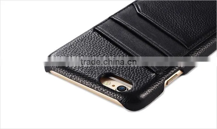 Credit Card Slots Leather Back Cover Case For Iphone6