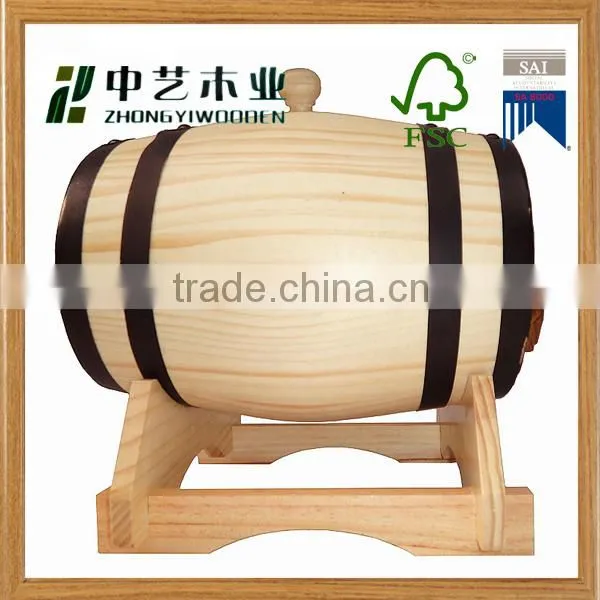 wooden keg holder CHina supplier handmade assemble keg stacker