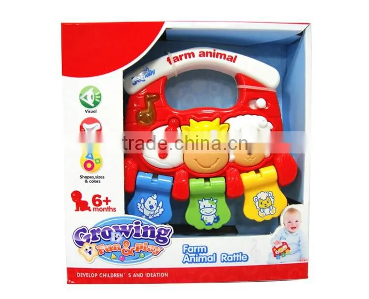 ABS plastic musical lighted b o toys for children