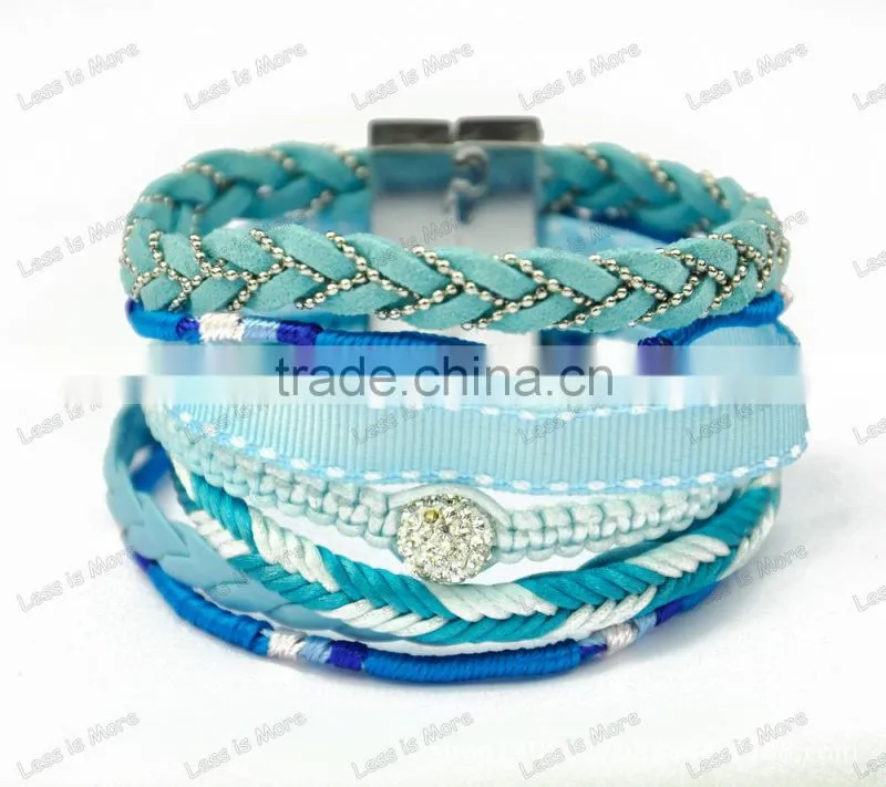brazilian style bohemian bead bracelet jewelry with magnetic locked