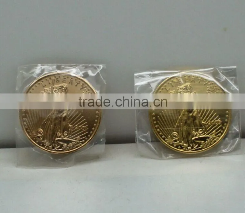.999 fine gold folk art style gold coin/high imitation 22karat souvenir use gold coin in stock