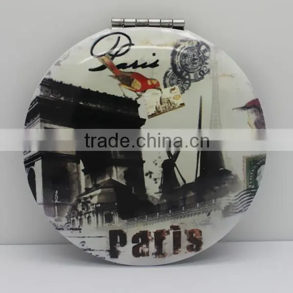 High Quality Round Aluminum Pocket Mirror For Promotion