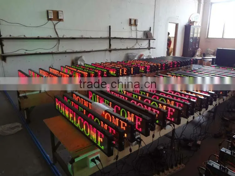Canada---Programmable DIP moving message panel red outdoor p16/p20/p12/p10 single color led sign display screen board