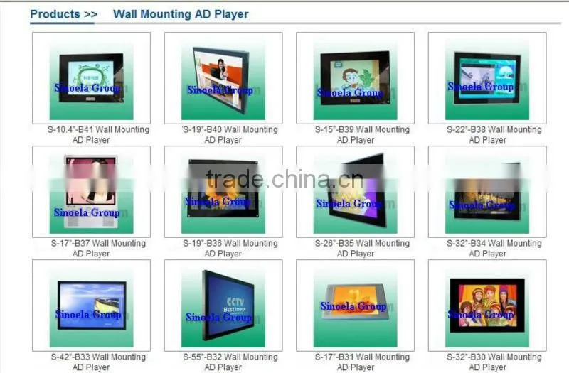 22inch VGA AV input USB monitor with usb instead of power adaptor