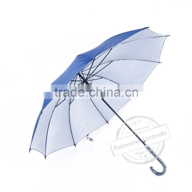 Promotional low price telescopic plastic cover umbrella
