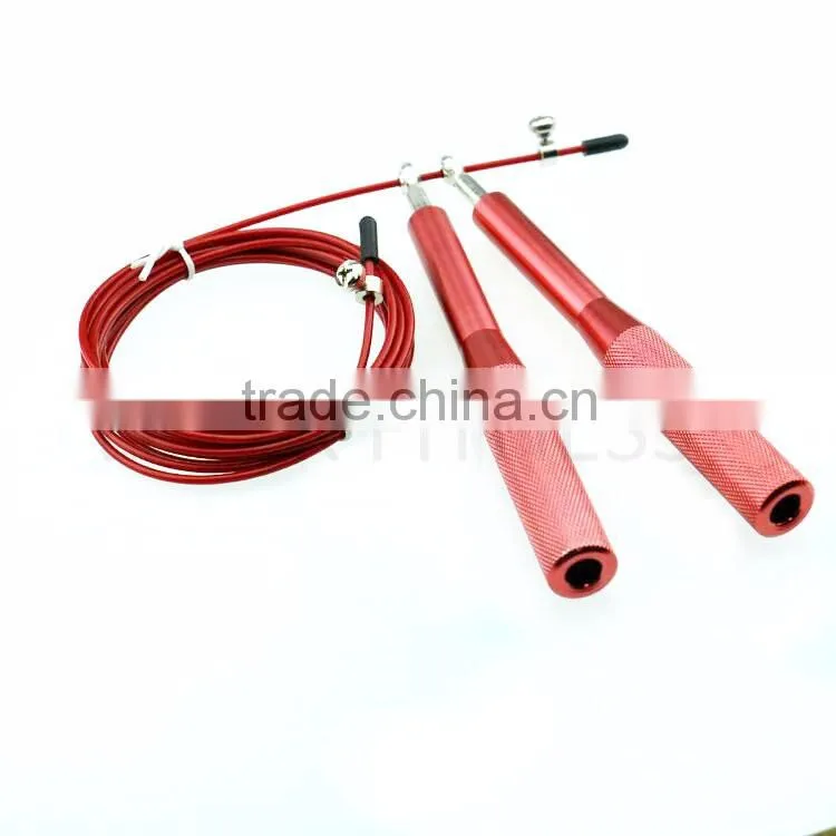 Alumunum Speed Jump Rope with Long Metal Bearing