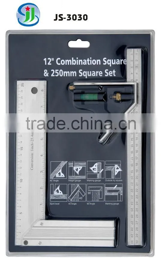 12" combination square & 250mm square set
