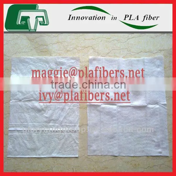 facial cleansing wipes, polylactide facial cleansing wipes