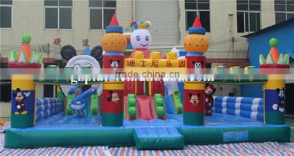inflatable bouncy castle 0.6mm PVC Plato Inflatable Amusement Park