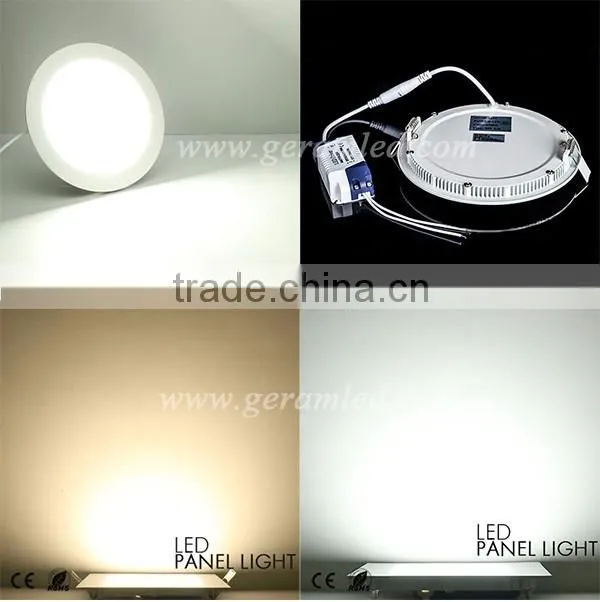 China Best 3W 4W 6W 9W 12W 15W 18W 24W Ultra Thin Square Round LED Panel Light